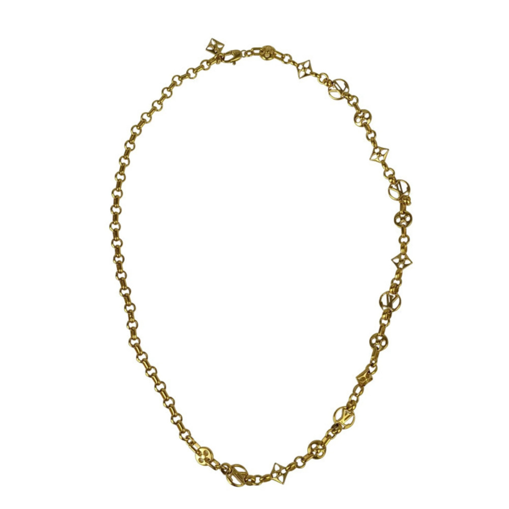 LOUIS VUITTON Gold Necklace - Picture 1 of 6